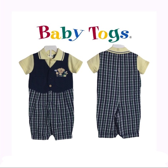 NWT Baby Togs Vested Overall - Golf Clubs & Dog - Picture 10 of 10